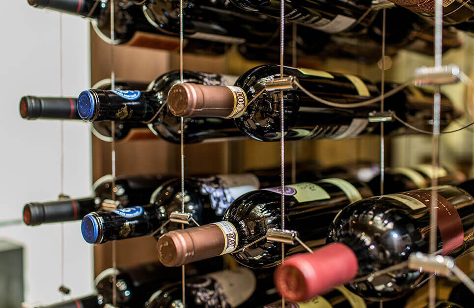 wine racking, wine, racking, cable racking, floating wine
